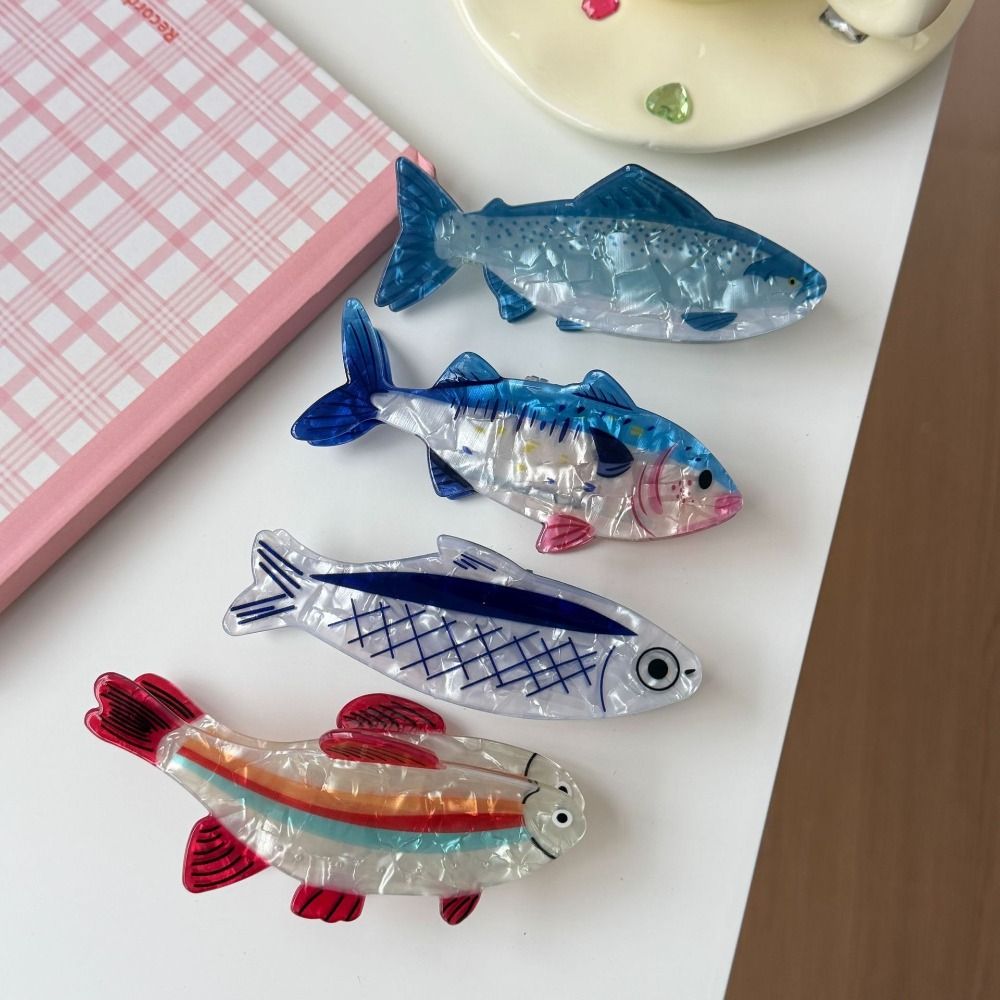 Lifestyle Of Korean - Hairpin Ocean Animal Hair Claw Pvc