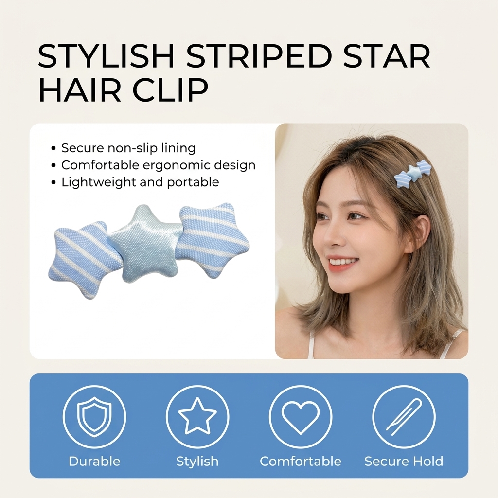 Cute Star Shaped Hair Clip For - đánh giá và giá Korean Daily Lifestyle
