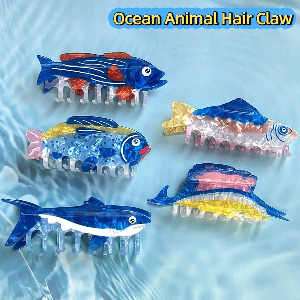 Hairpin Ocean Animal Hair Claw - đánh giá và giá Lifestyle Of Korean