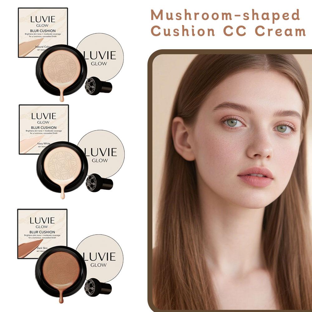 LUVIE GLOW Korean Mushroom Puf - đánh giá và giá Bb Cushion Korean
