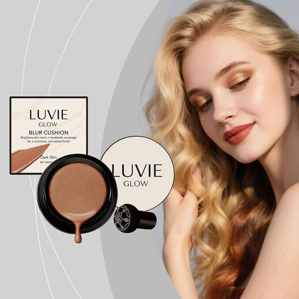 LUVIE GLOW Korean Mushroom Puf - đánh giá và giá Bb Cushion Korean
