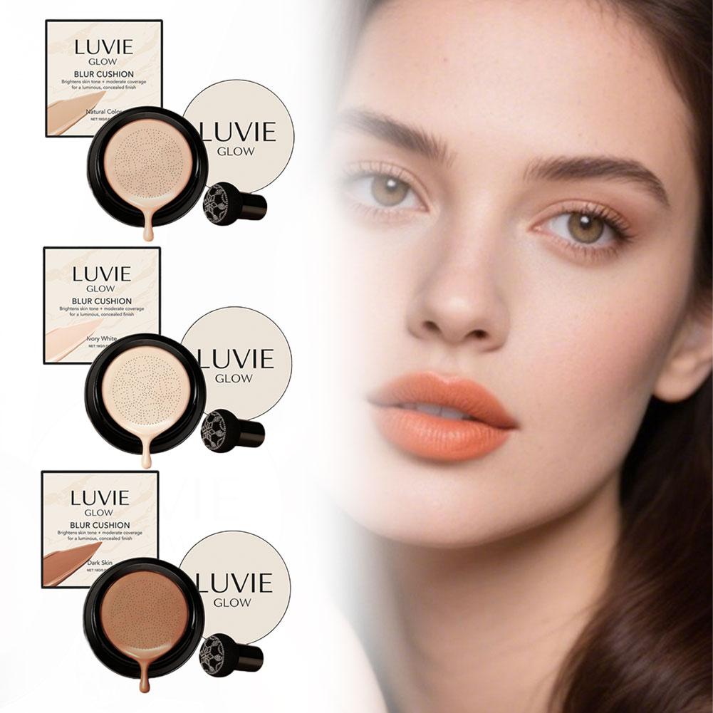 LUVIE GLOW Korean Mushroom Puf - đánh giá và giá Bb Cushion Korean
